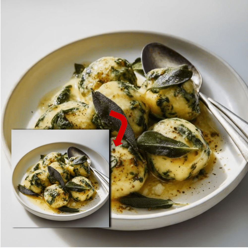Authentic Spinach Ricotta Gnudi with Sage Butter