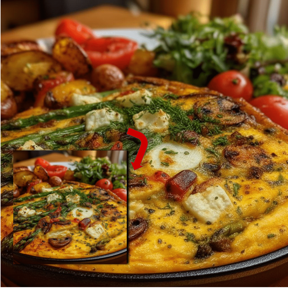 Spring Vegetable Frittata with Asparagus & Feta 2 Spring Vegetable Frittata with Asparagus & Feta