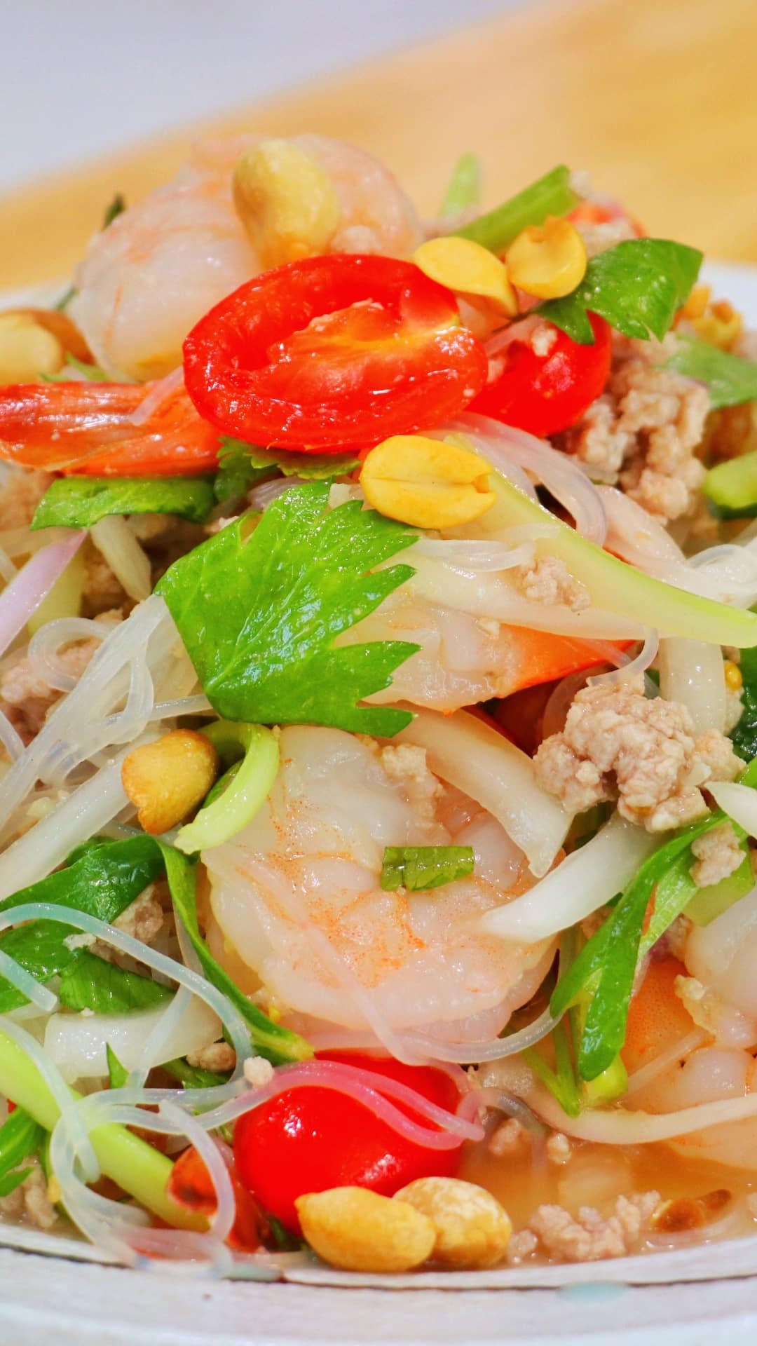 Authentic Thai Glass Noodle Salad (Yum Woon Sen)