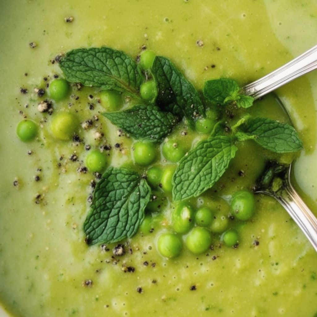 Creamy Vegan Pea and Mint Soup Recipe (Easy & Refreshing)