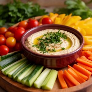 Easy Vegetable Platter with Hummus (Crudités Board) 3 Easy Vegetable Platter with Hummus (Crudités Board)