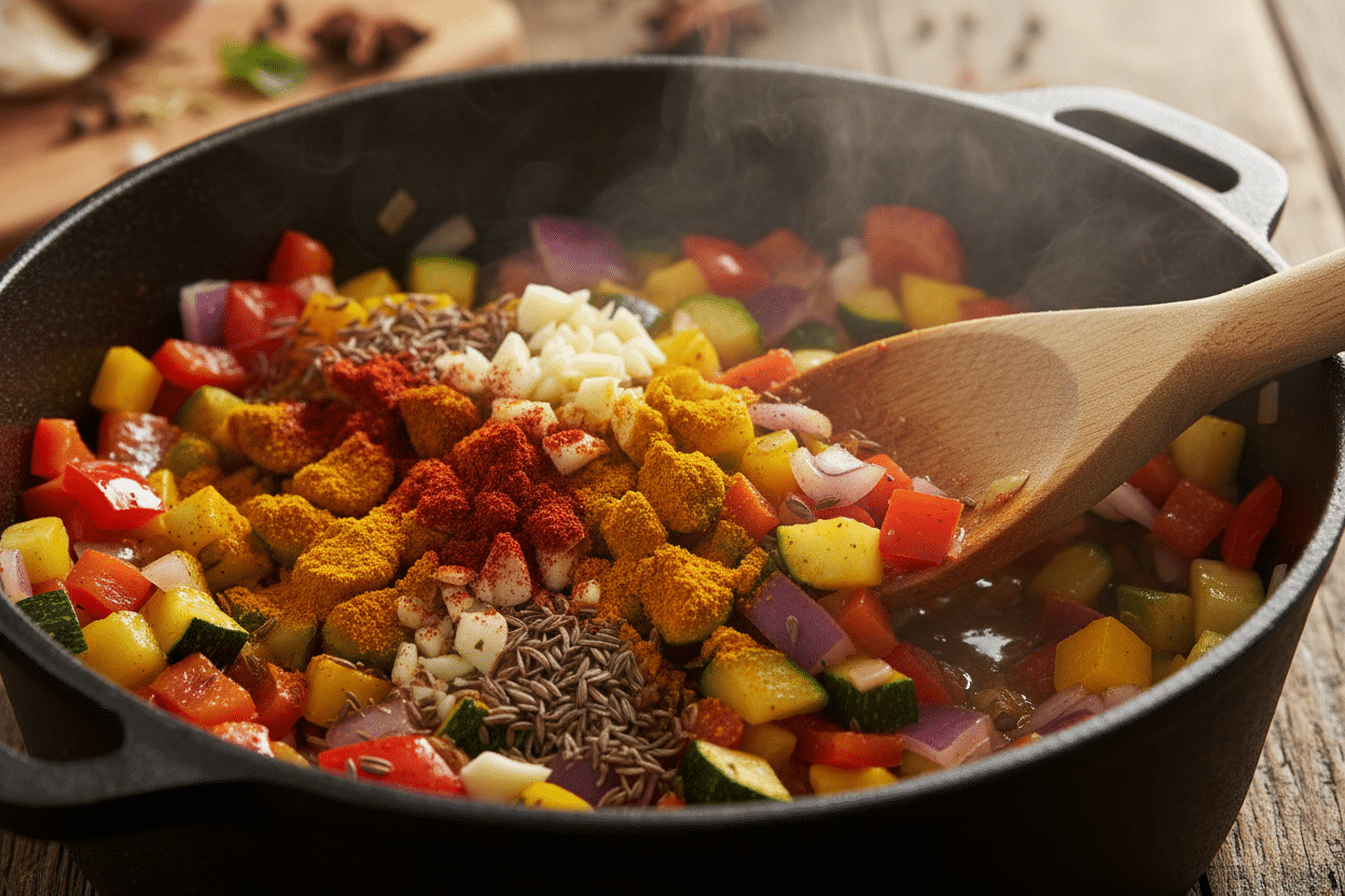 30-Minute Moroccan Lentil Soup preparation step 2
