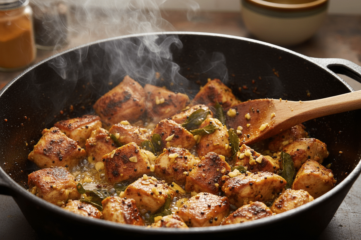 Achari Chicken - Pakistani Chicken Curry With Pickling Spices preparation step 1