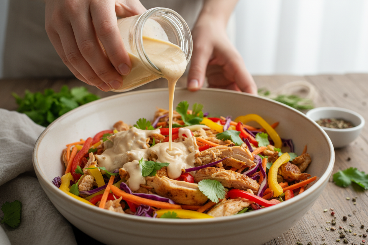 Asian Chicken Crunch Salad preparation step 2