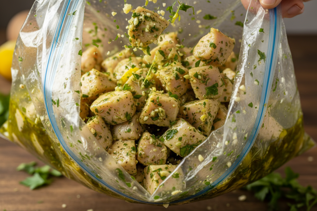 Authentic Greek Chicken Souvlaki Marinade preparation step 1