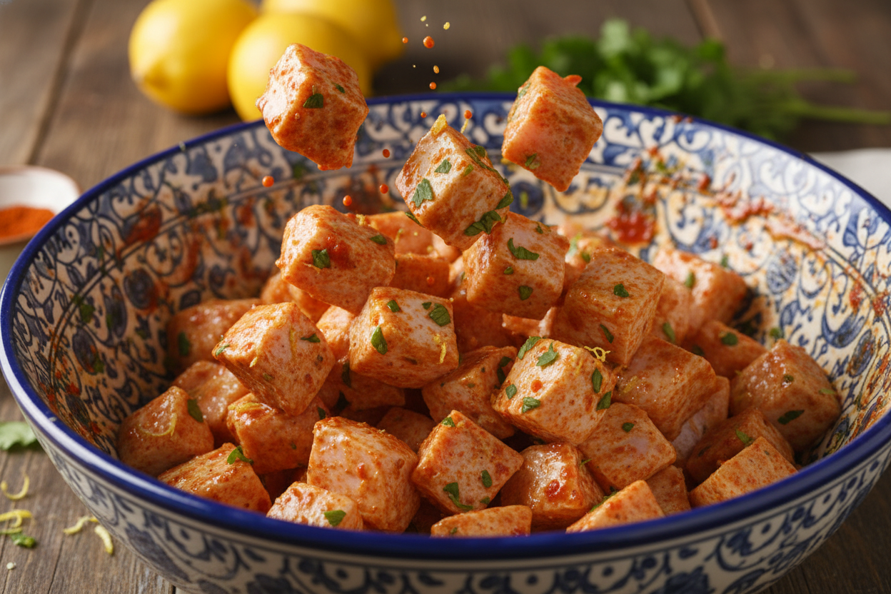 Authentic Shish Tawook Recipe for Delicious Grilled Chicken Skewers preparation step 1