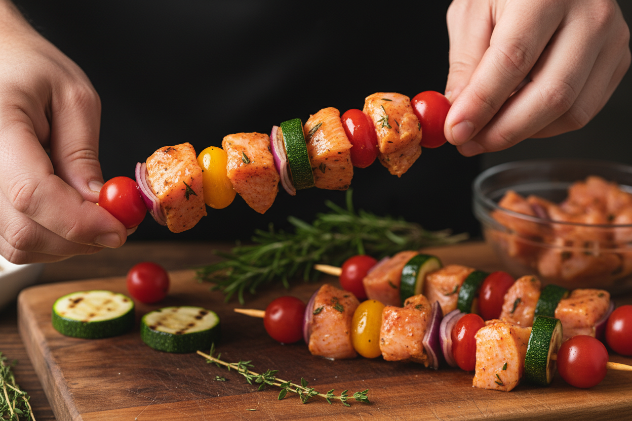 Authentic Shish Tawook Recipe for Delicious Grilled Chicken Skewers preparation step 2