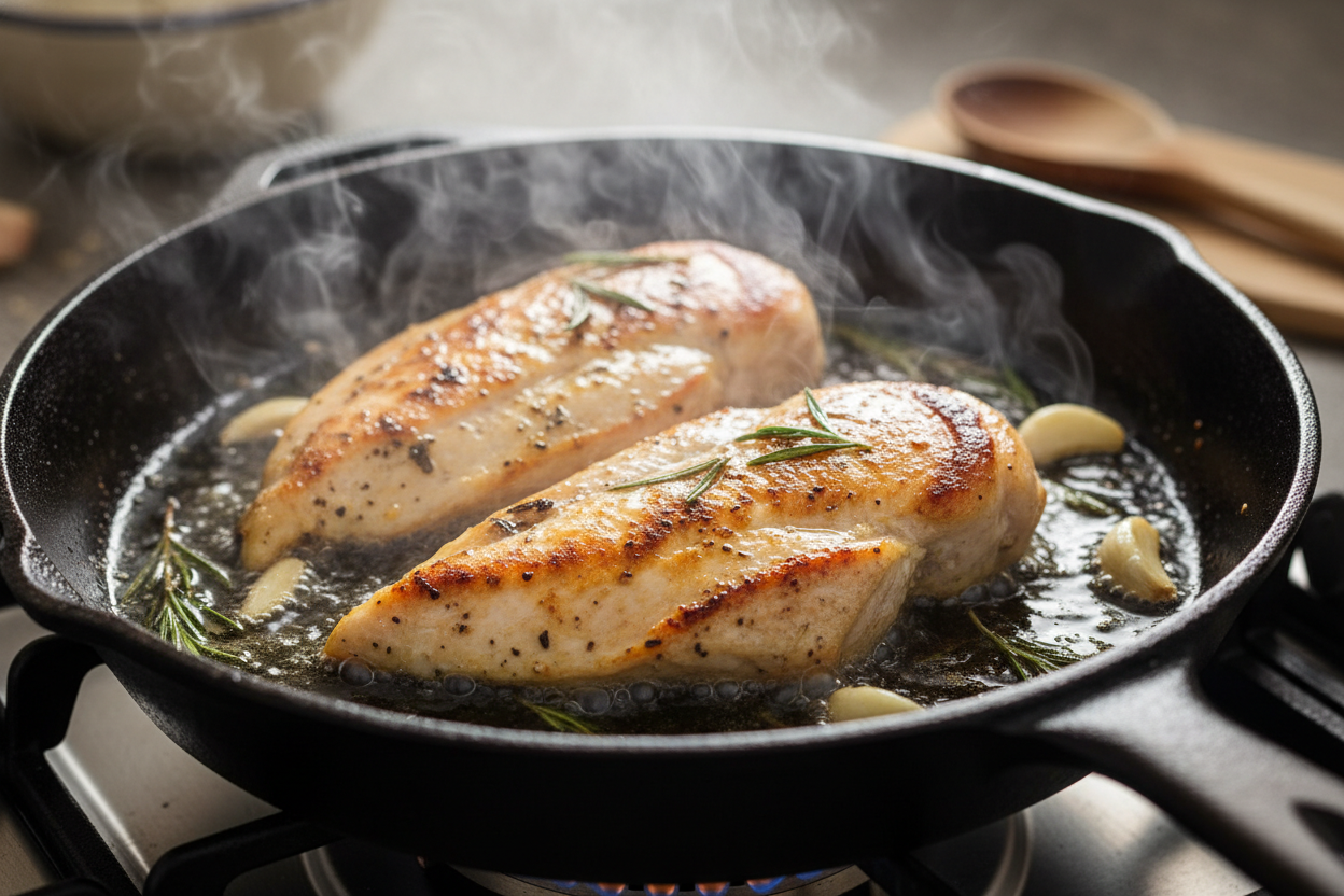 Balsamic Glazed Chicken with Sweet Strawberries preparation step 1