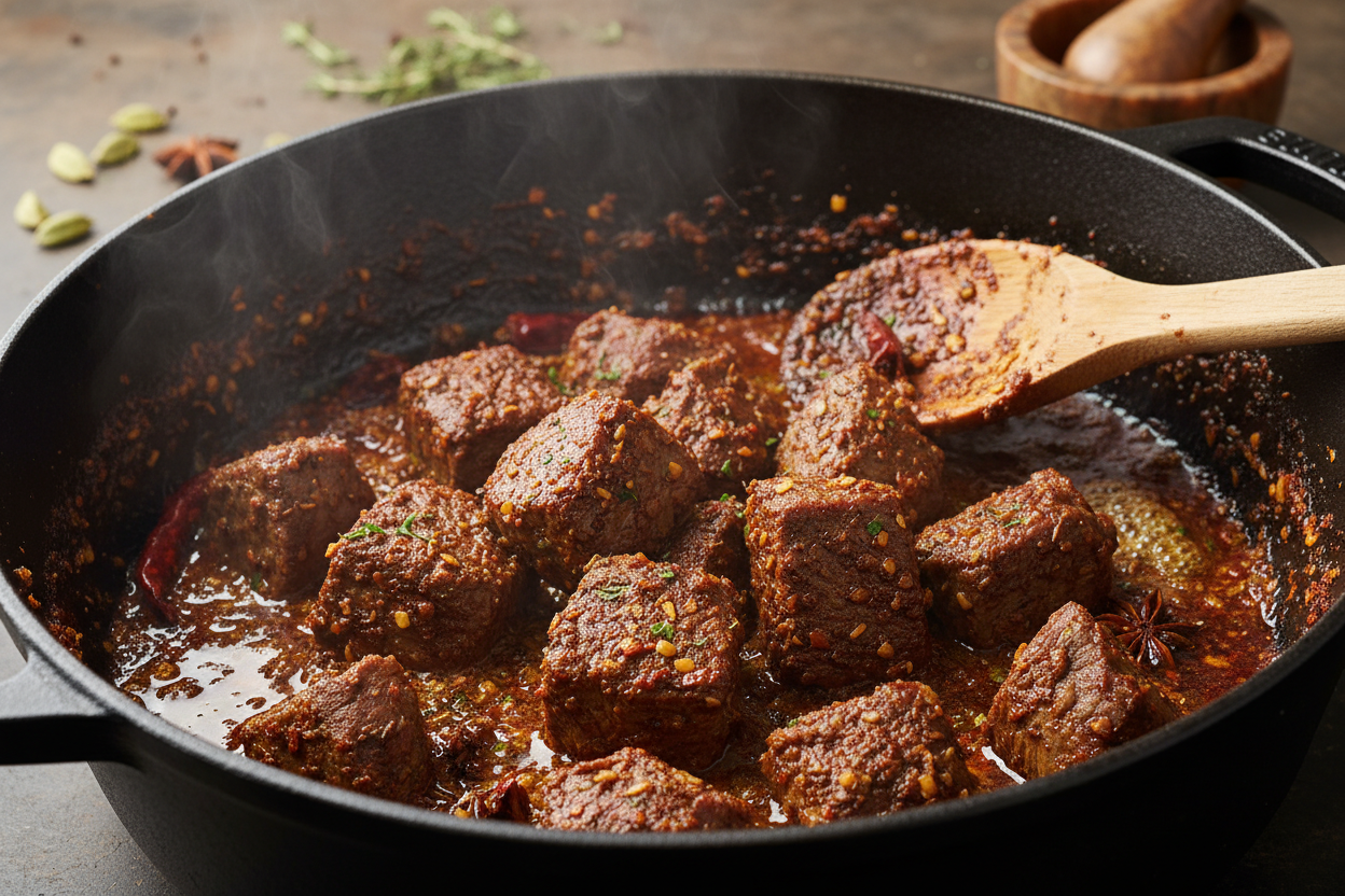 Beef Rendang preparation step 1