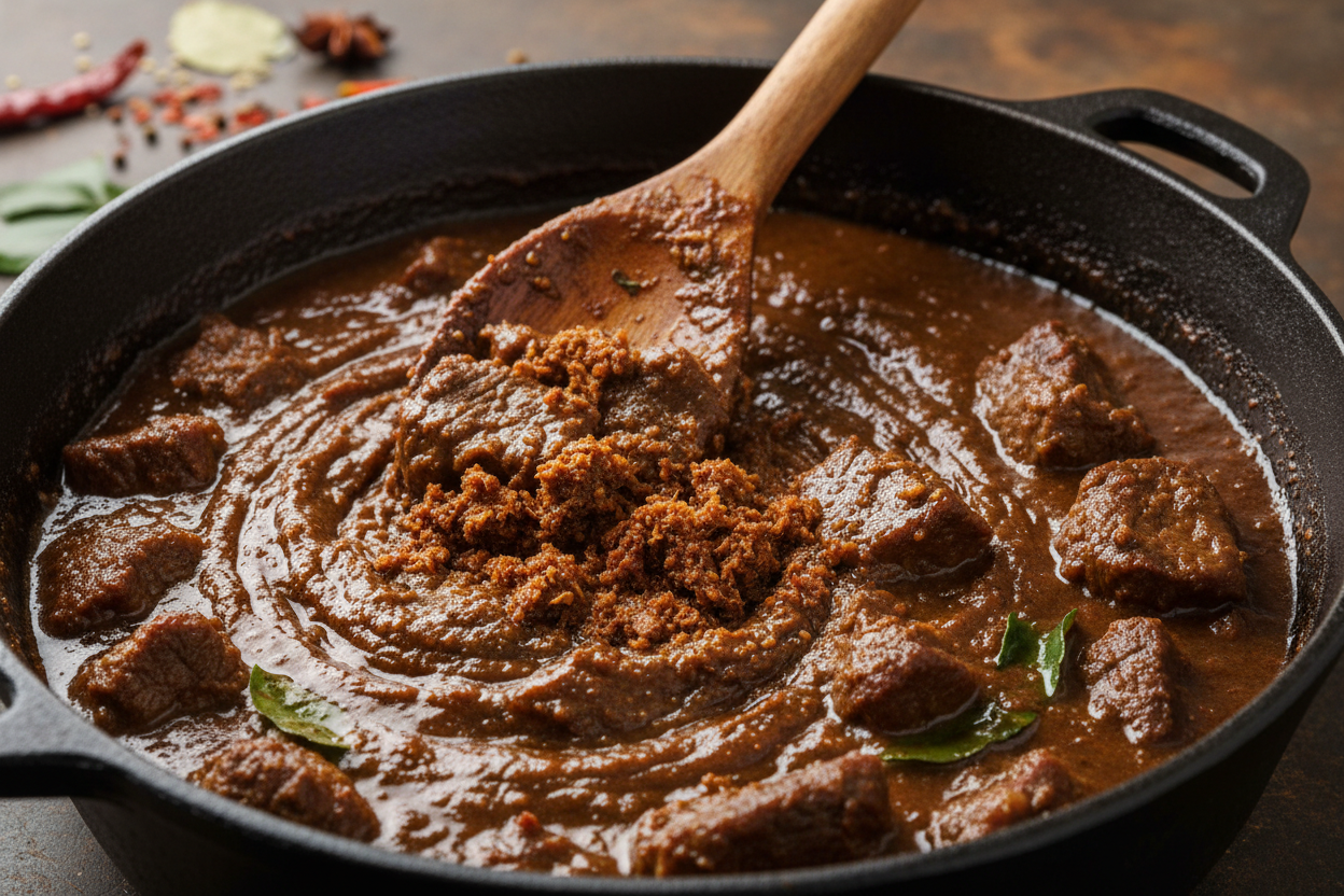 Beef Rendang preparation step 2