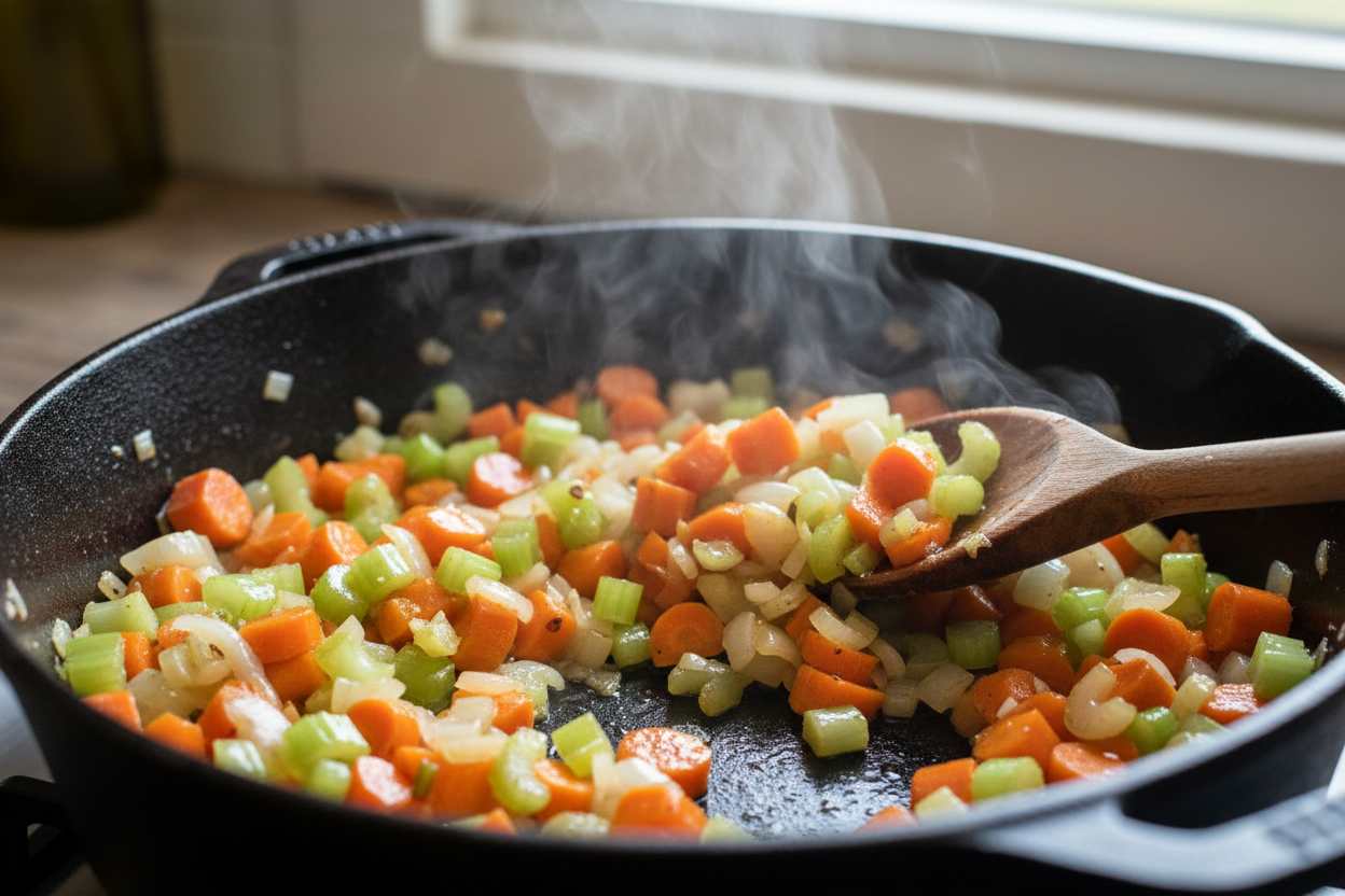 Best Beef Barley Soup Recipe (Crockpot or Stovetop) preparation step 1