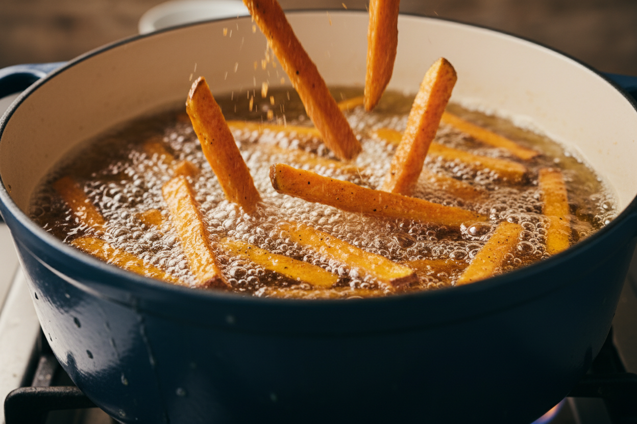 Best Crispy Sweet Potato Fries preparation step 2