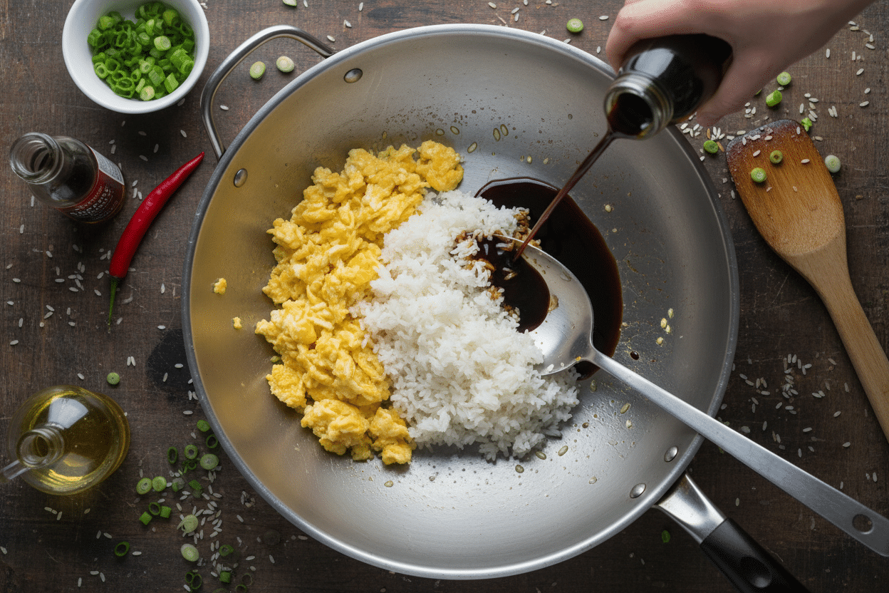Best Shrimp Fried Rice preparation step 2