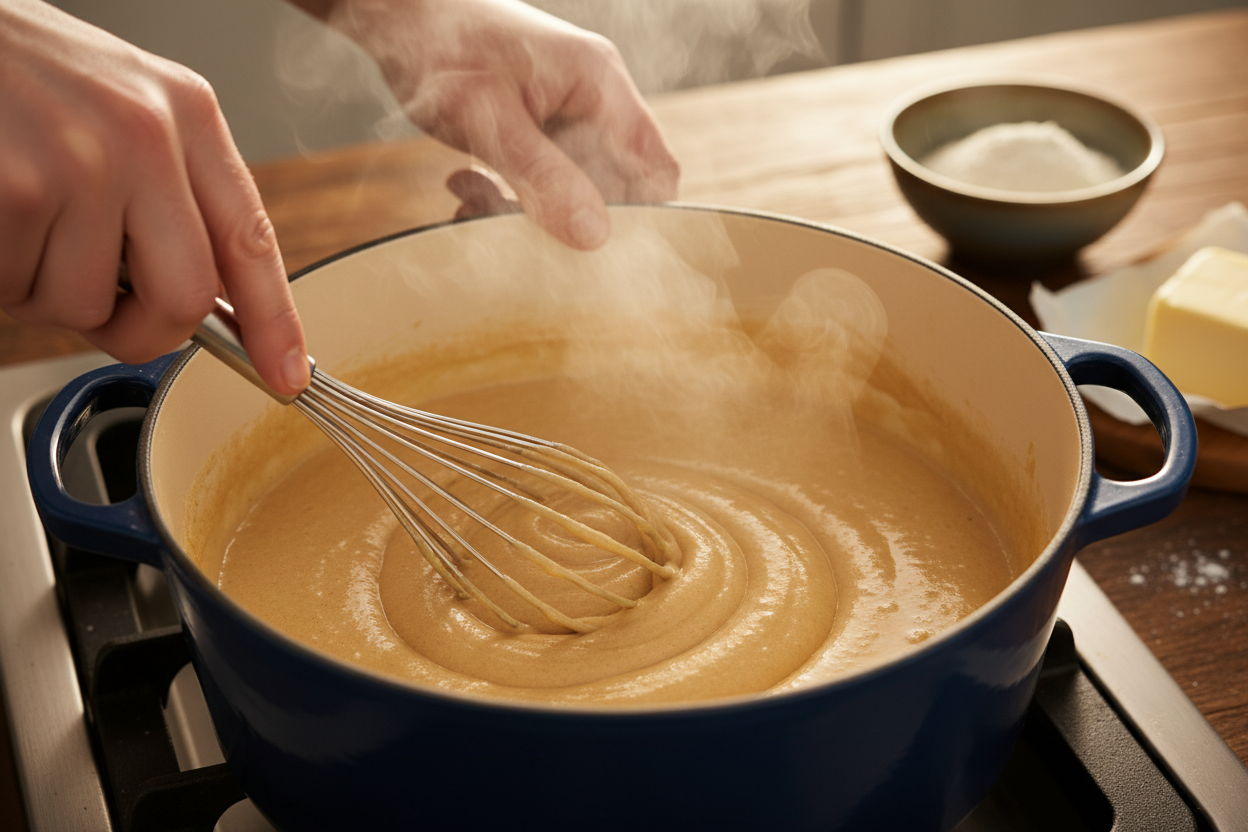 Broccoli Cheddar Soup preparation step 1