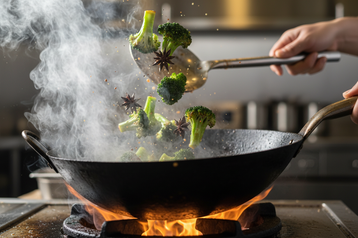 Broccoli Stir-Fry with Garlic Sauce preparation step 1