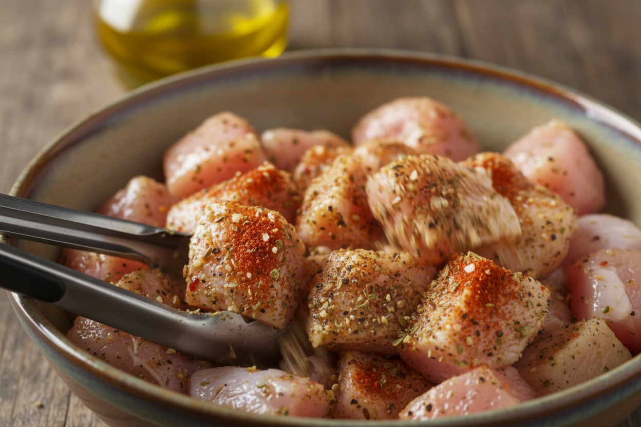 Chicken Fajita Bowl preparation step 1