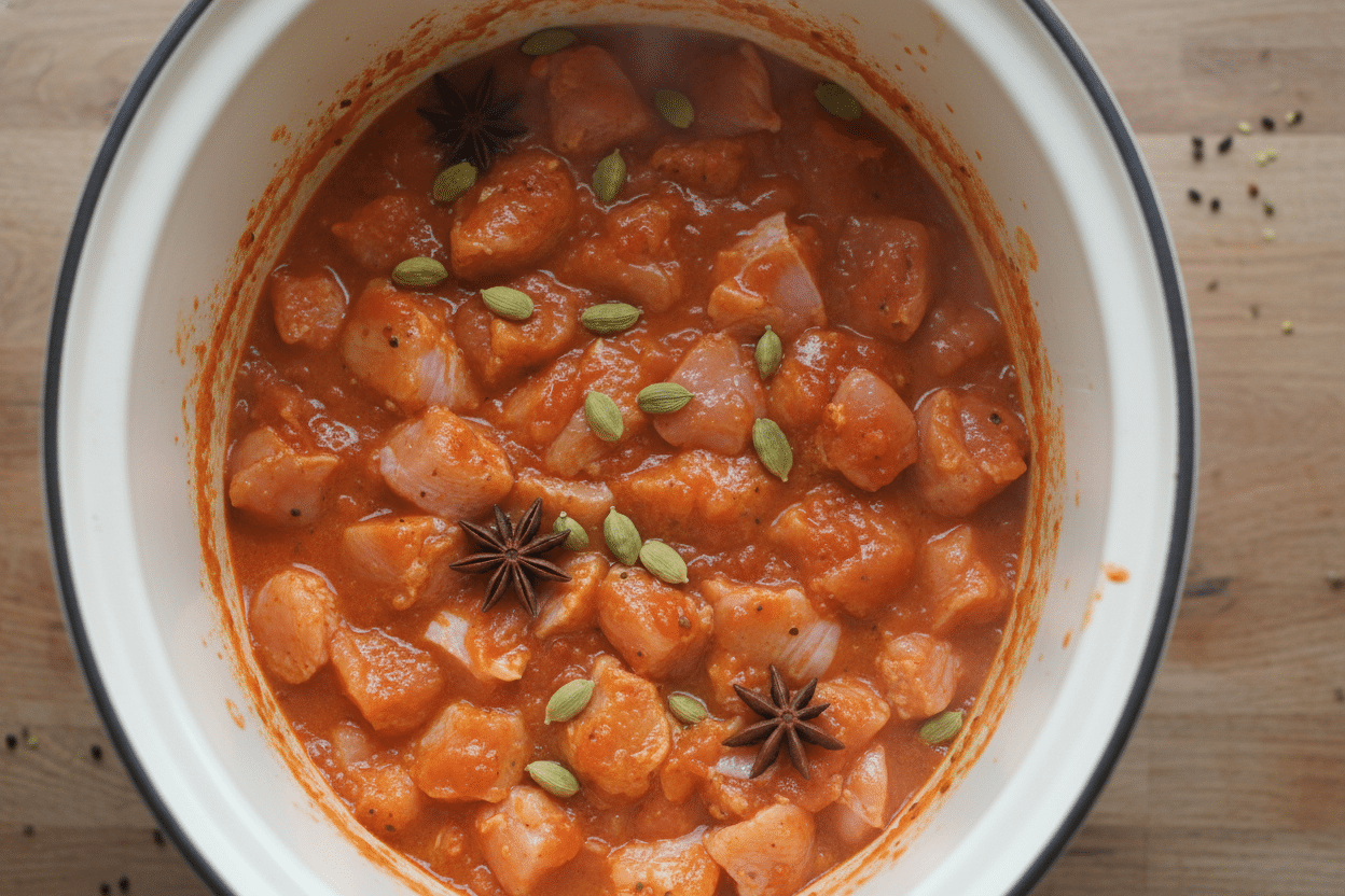 Best Chicken Tikka Masala Recipe (Slow Cooker) 2 Chicken Tikka Masala preparation step 1