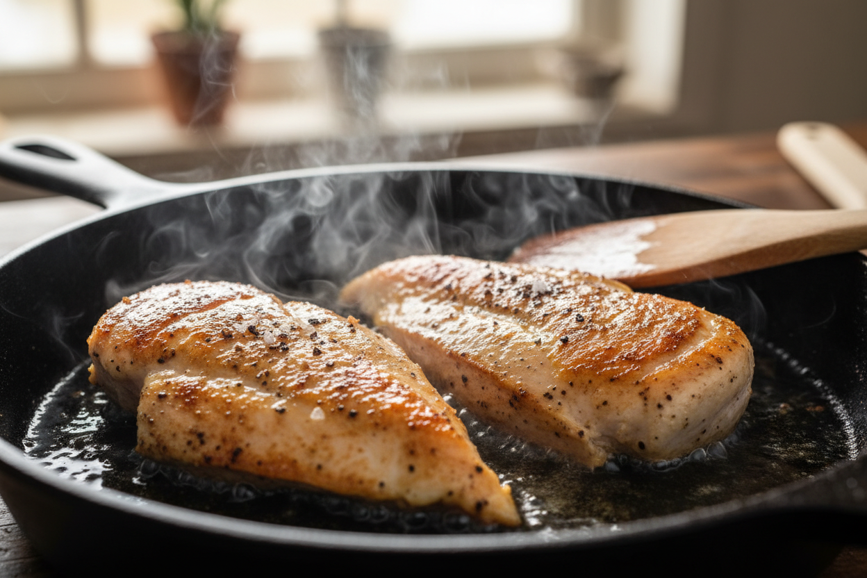 Chicken With Rhubarb Sauce preparation step 1
