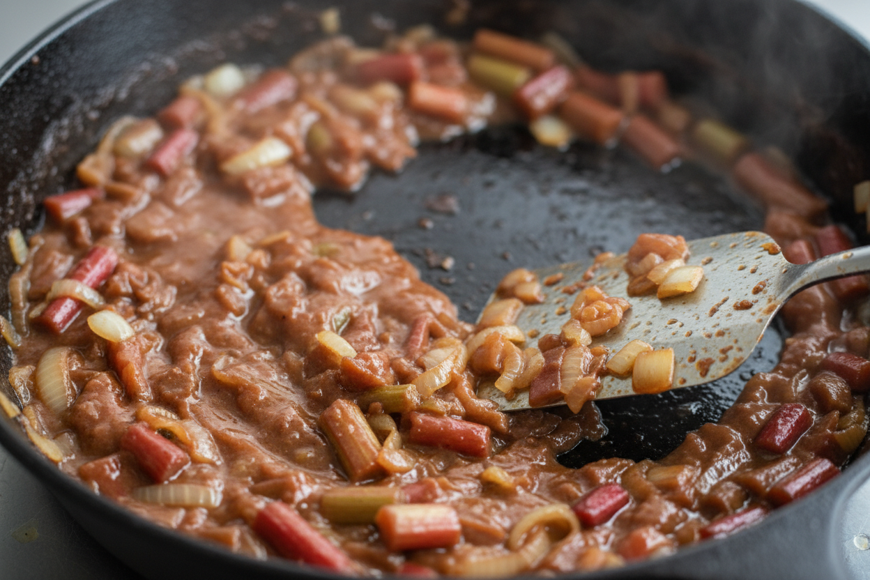 Chicken With Rhubarb Sauce preparation step 2