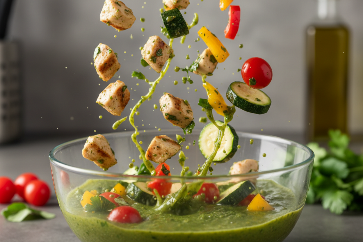 Chicken and Veggie Skewers preparation step 1