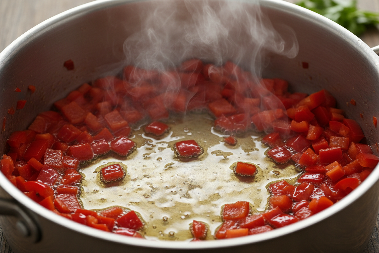 Creamy Coconut Curry Chickpeas (30-Minute Vegan Meal) 2 Coconut Curry Chickpeas preparation step 1