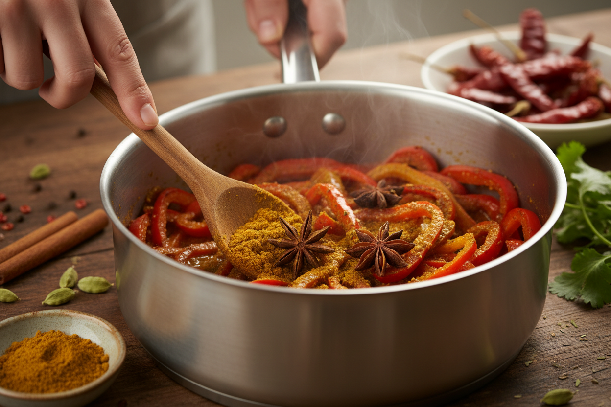 Creamy Coconut Curry Chickpeas (30-Minute Vegan Meal) 3 Coconut Curry Chickpeas preparation step 2