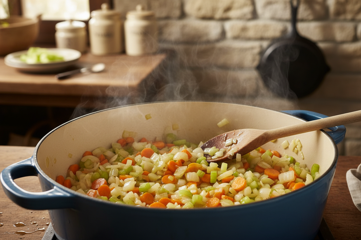 Cozy Minestrone Soup Recipe preparation step 1
