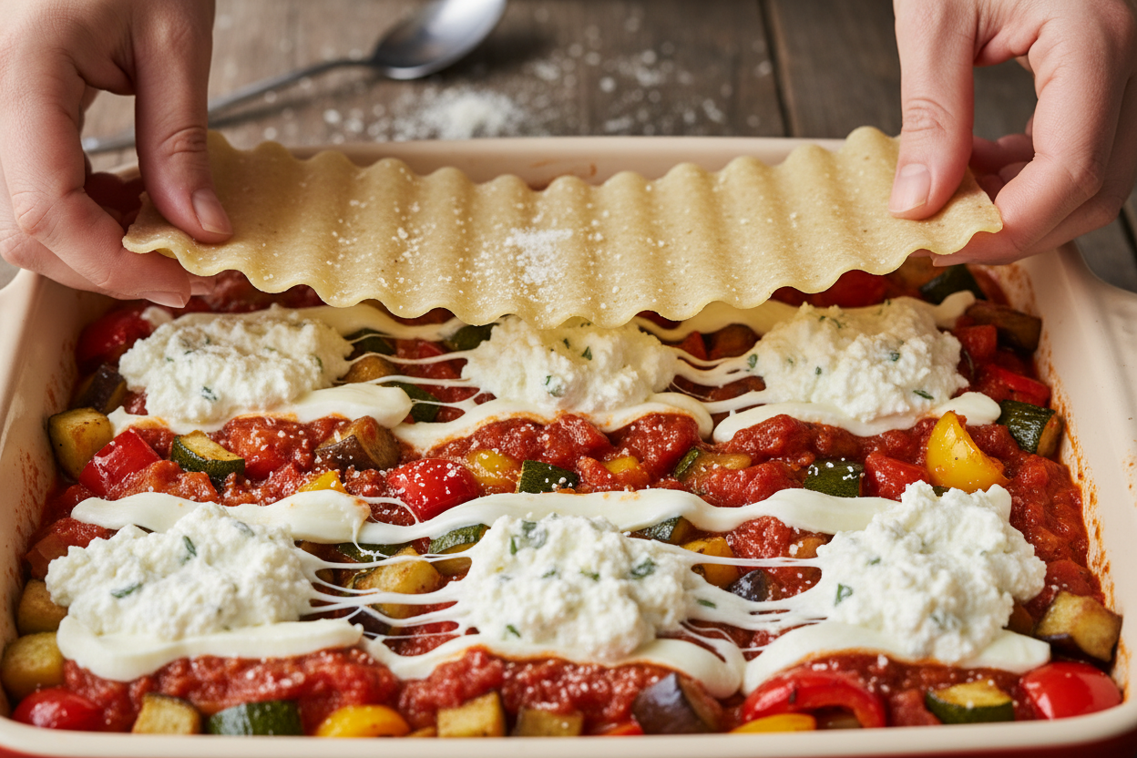 Cozy Roasted Vegetable Lasagna Recipe preparation step 2