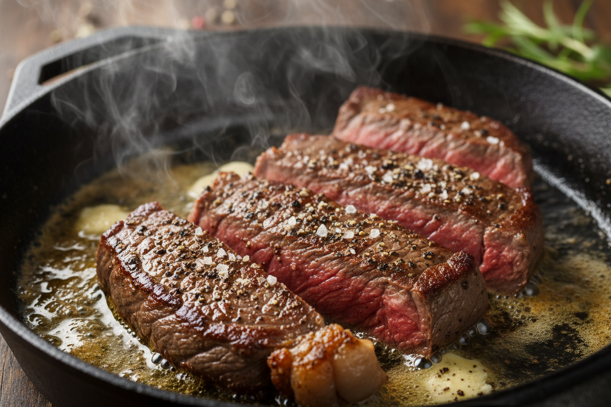 Creamy Classic Beef Stroganoff preparation step 1