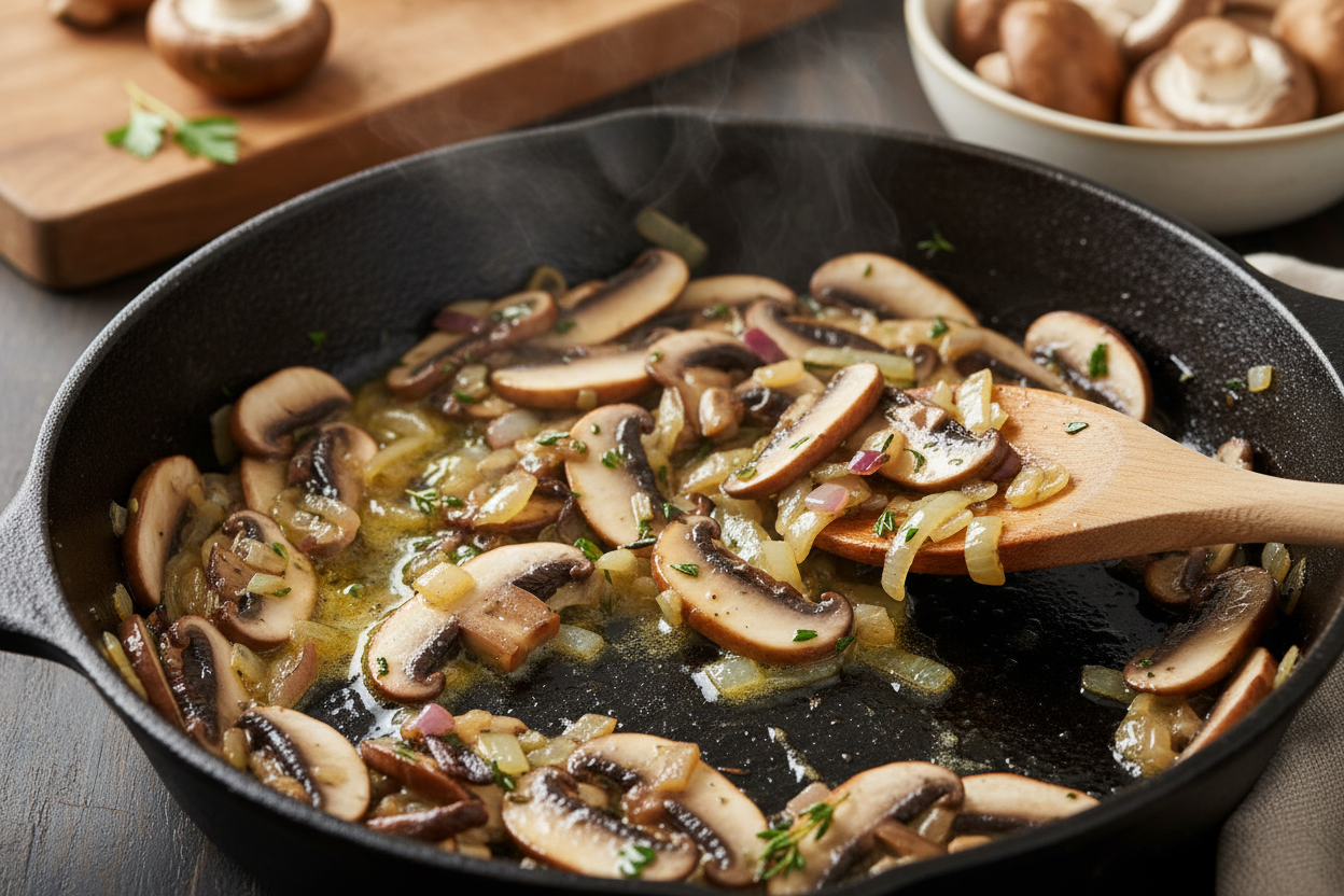 Creamy Classic Beef Stroganoff preparation step 2
