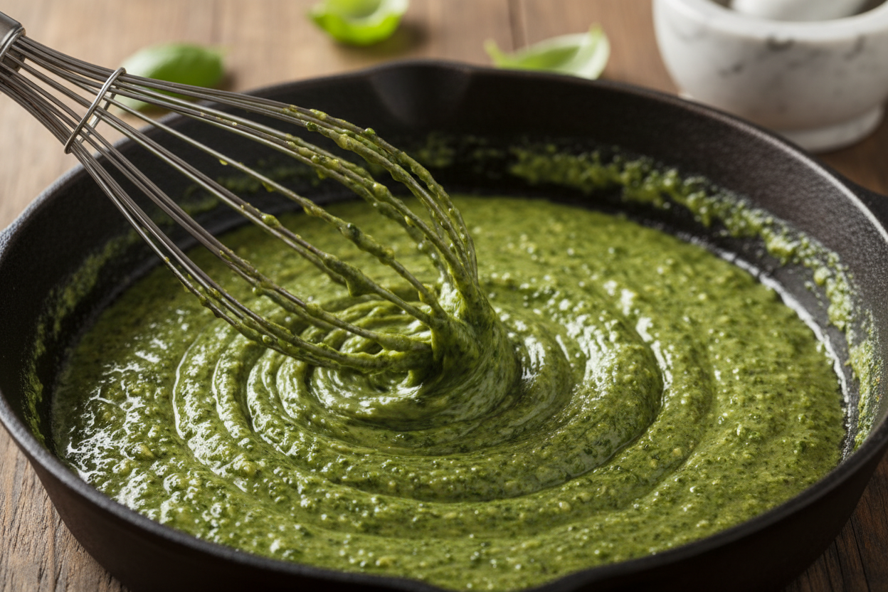 Creamy Pesto Chicken Pasta preparation step 2