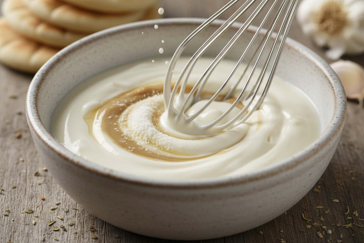 Crispy Air Fryer Falafel Pita Sandwich preparation step 2