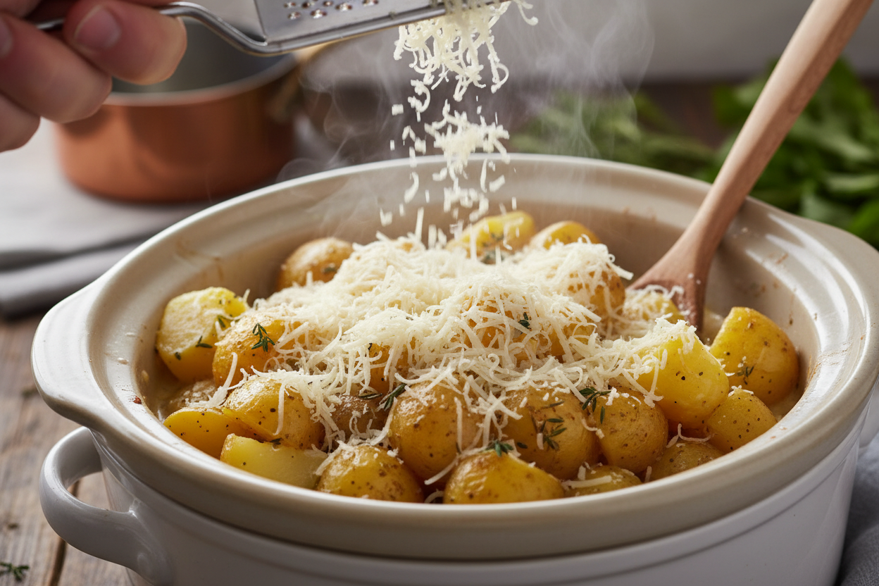 Crockpot Parmesan Roasted Potatoes preparation step 2