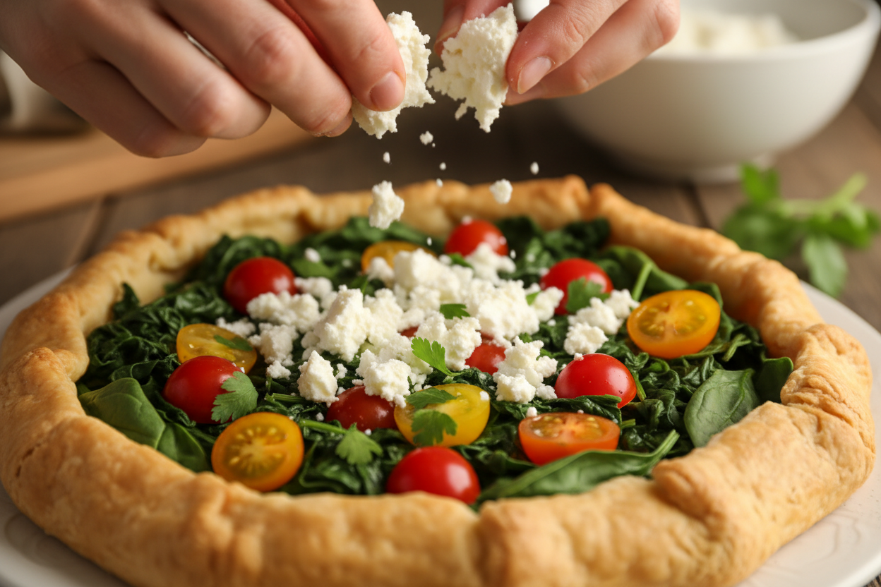 Delicious Spinach Feta Quiche Recipe for a Perfect Brunch preparation step 1