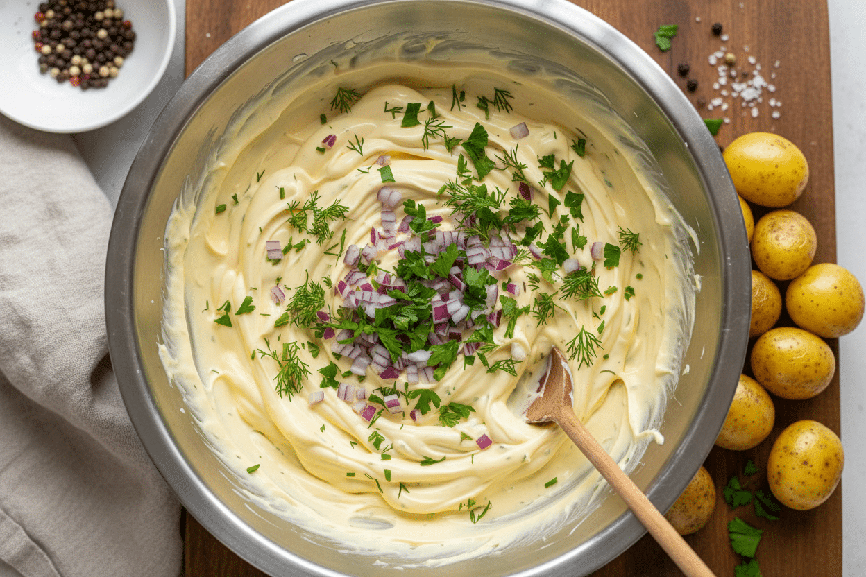 Dill Potato Salad preparation step 2