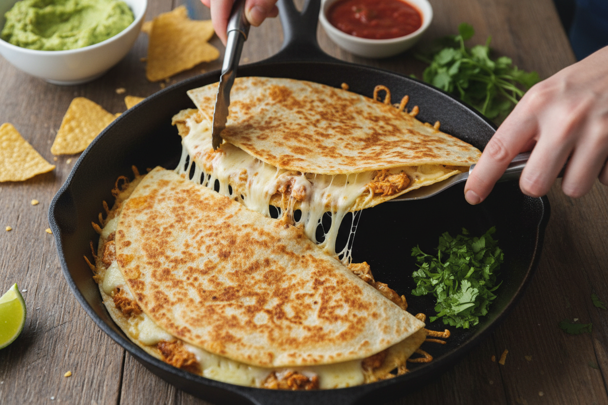 Easy Chicken Quesadilla Recipe preparation step 2