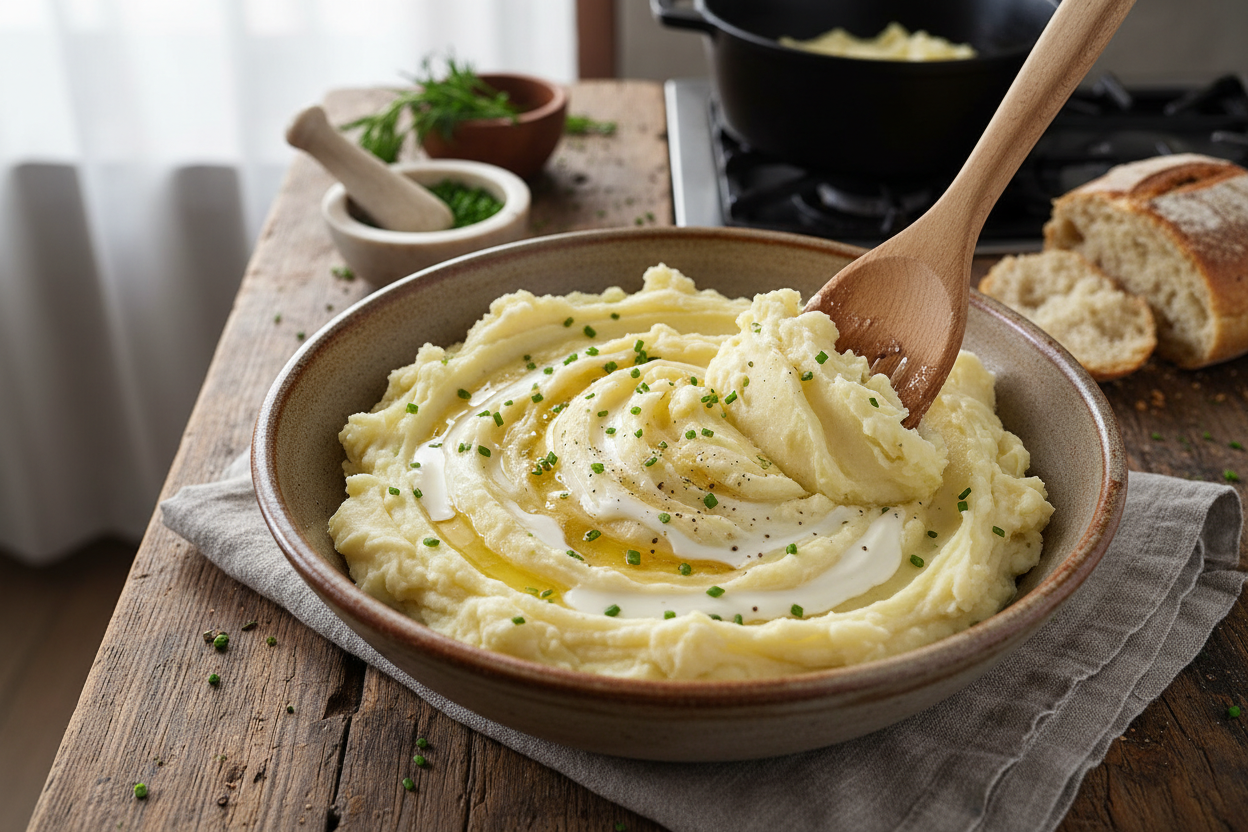 Easy Garlic Mashed Potatoes Recipe preparation step 2