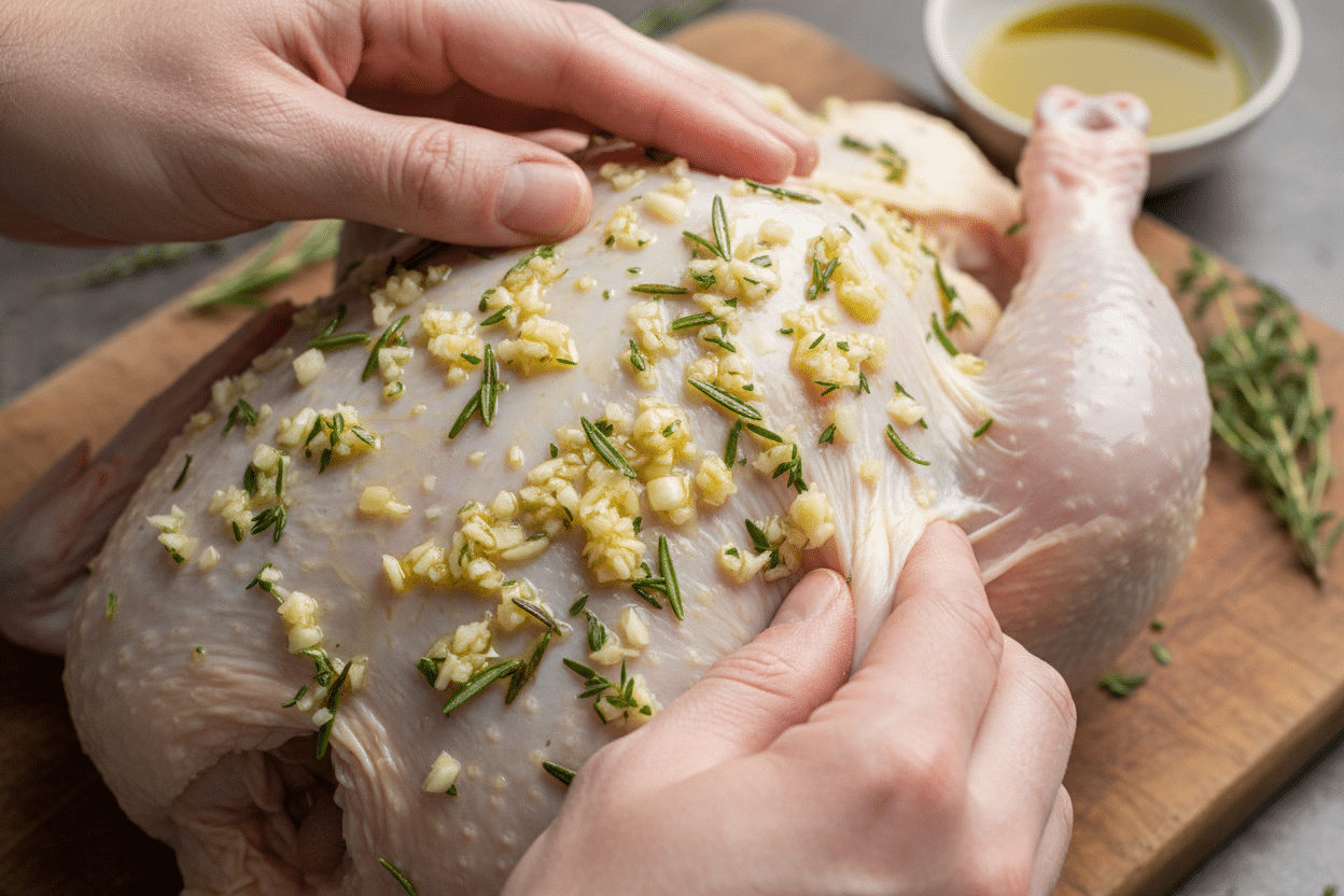 Easy Lemon Herb Roast Chicken preparation step 1
