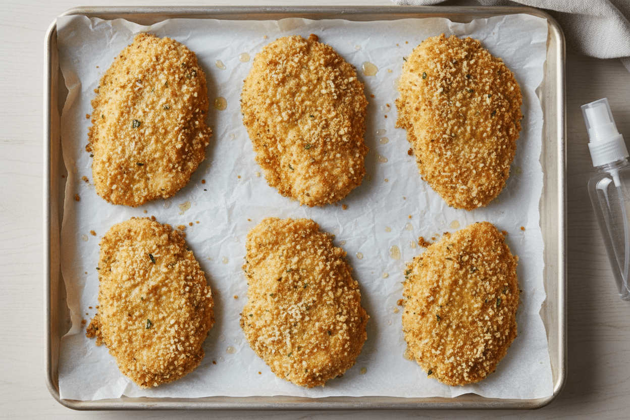Easy Oven Baked Chicken Parmesan preparation step 2