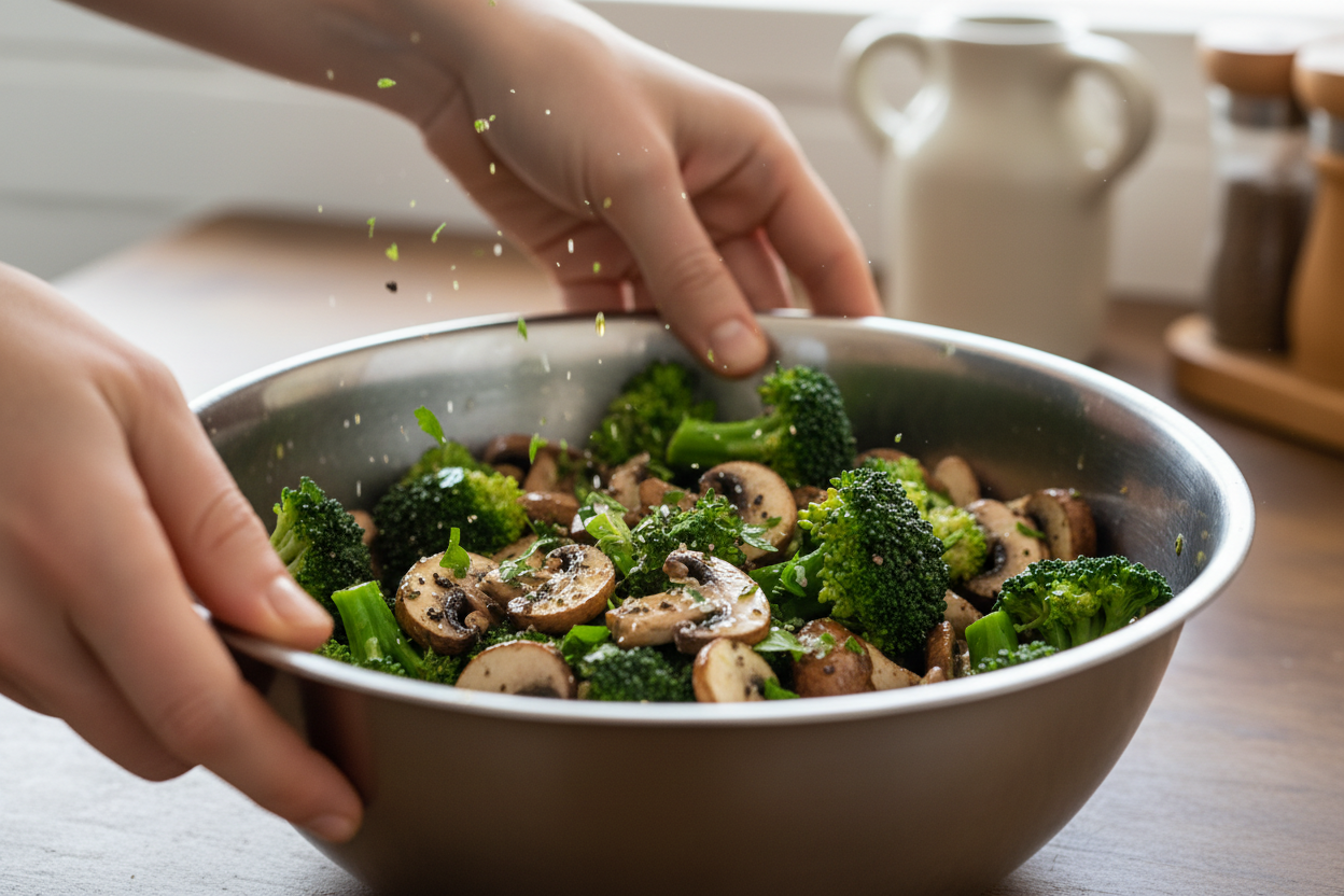 Easy Sheet Pan Chicken and Veggies preparation step 1