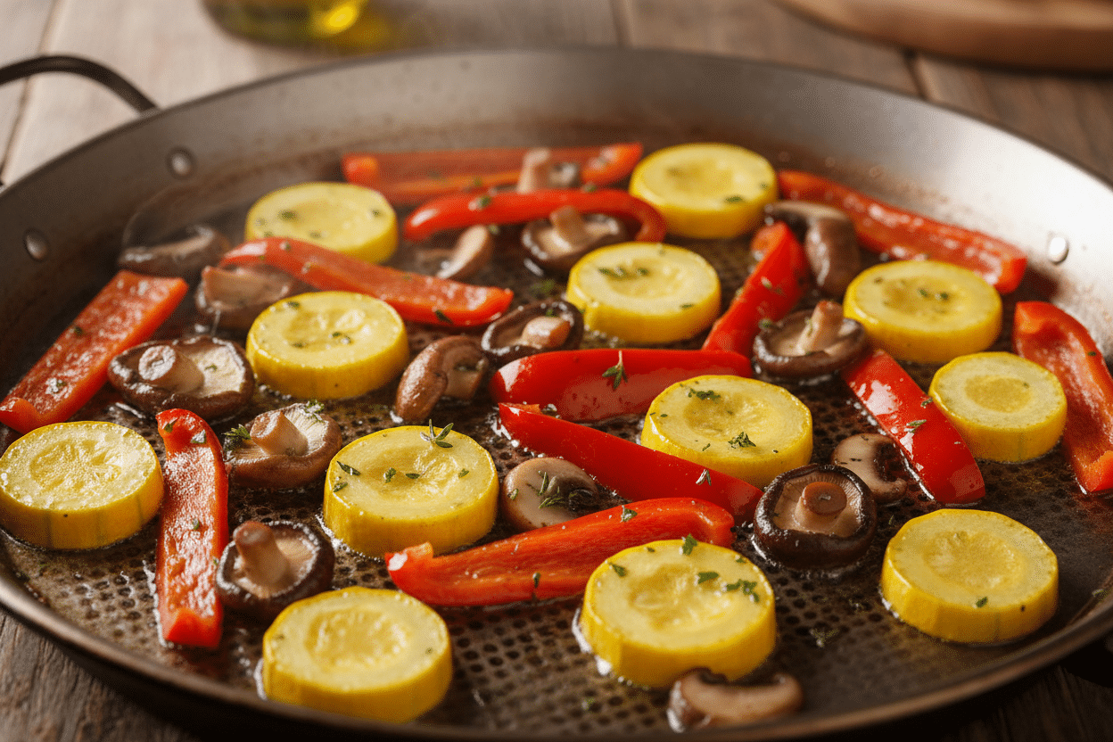 Easy Spanish Vegetable Paella: Ultimate Delicious Vibrant Dinner preparation step 1