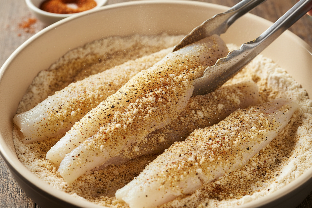 Fish Tacos With Cabbage Slaw preparation step 1