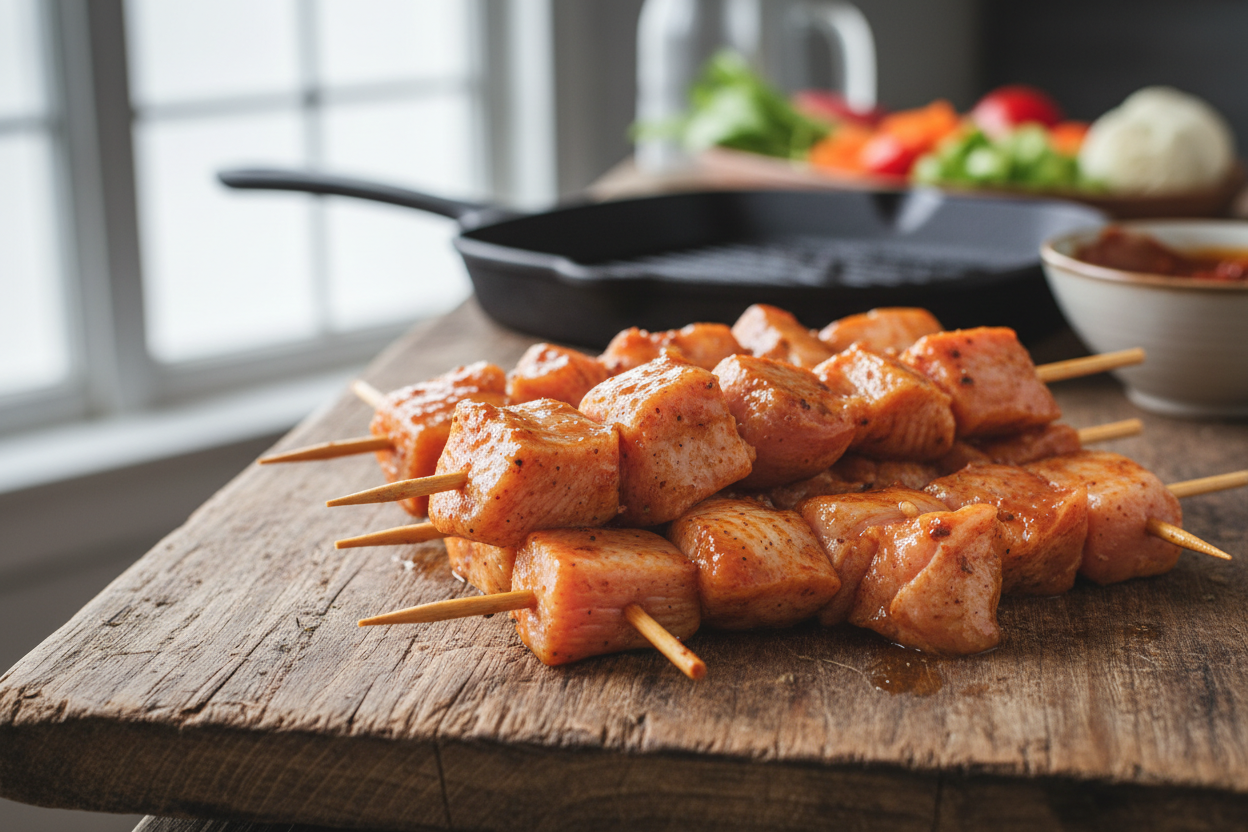 Flavorful Lemon Herb Chicken Skewers preparation step 2