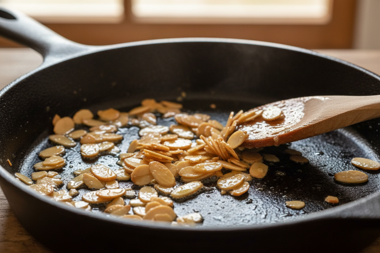 Classic Green Bean Almondine Recipe (Easy & Elegant) 2 Green Bean Almondine preparation step 1