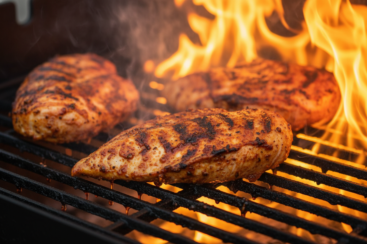 Grilled Chicken Tacos with Mango Salsa preparation step 2