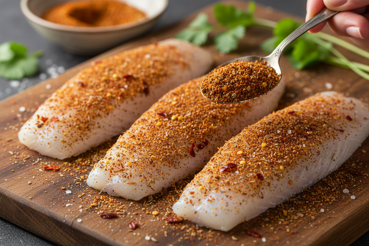 Grilled Fish Tacos with Cabbage Slaw preparation step 2