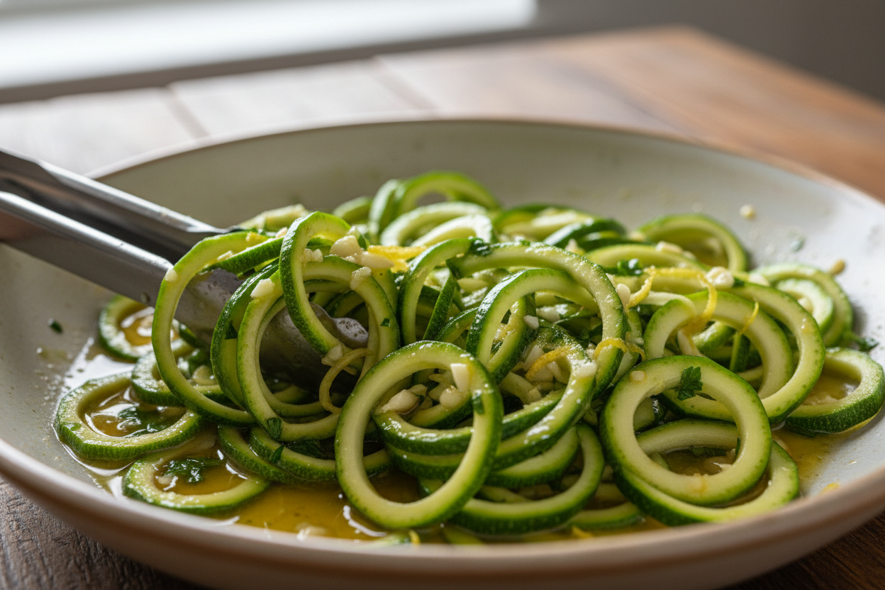 Grilled Zucchini with Lemon and Garlic preparation step 1