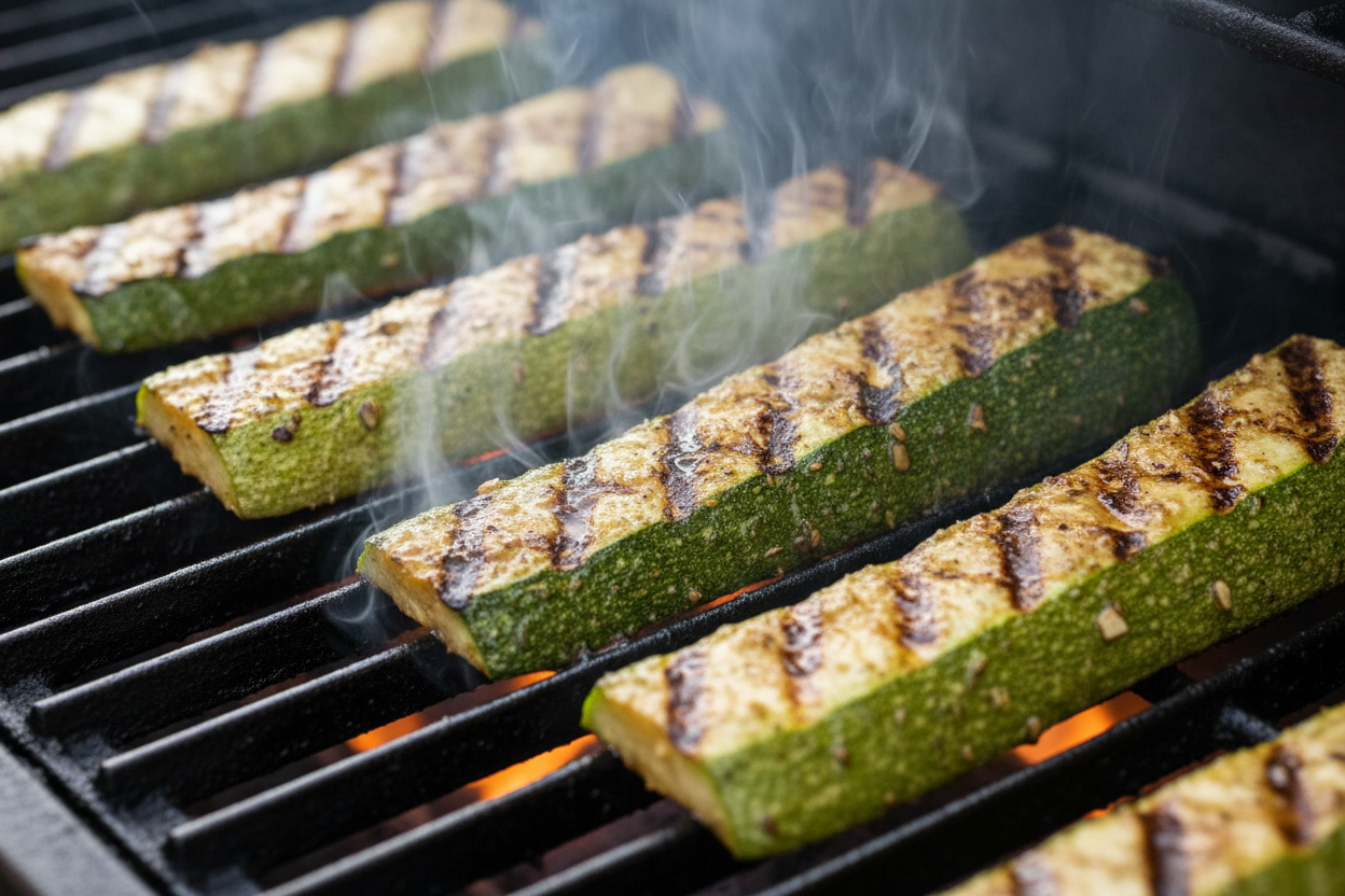 Grilled Zucchini with Lemon and Garlic preparation step 2