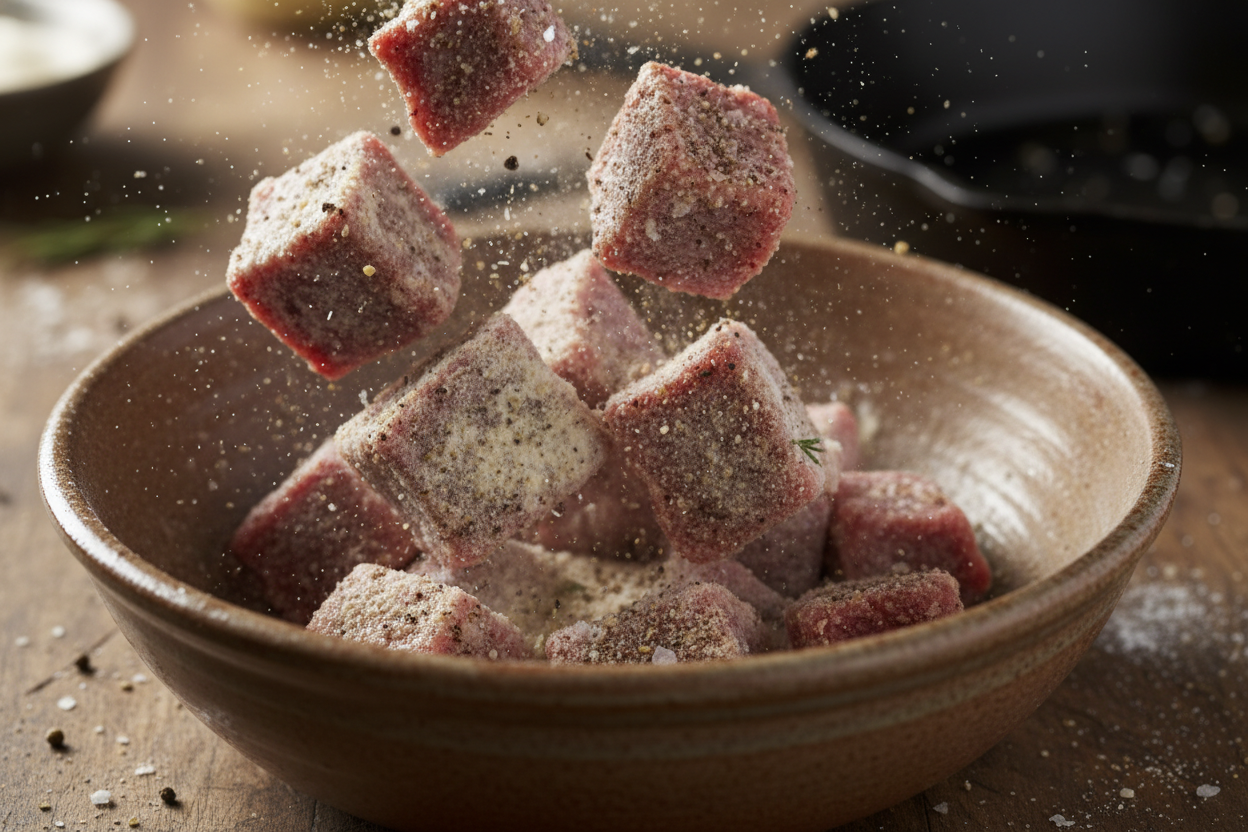 Hearty Beef and Mushroom Stew preparation step 1