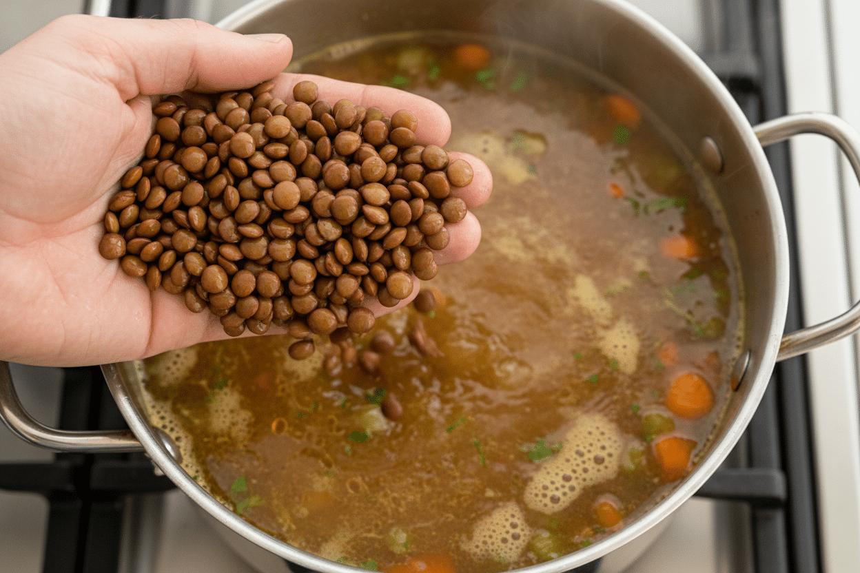 Irresistible Comfort in a Bowl: The Best Lentil Soup preparation step 2
